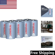 High Capacity 10000mAh D Cell Rechargeable Batteries - 8-Pack for All Devices