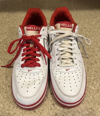 Nike Urbanstar x Air Force 1  07 LX HELLO Pack White/University Red Size 10.5