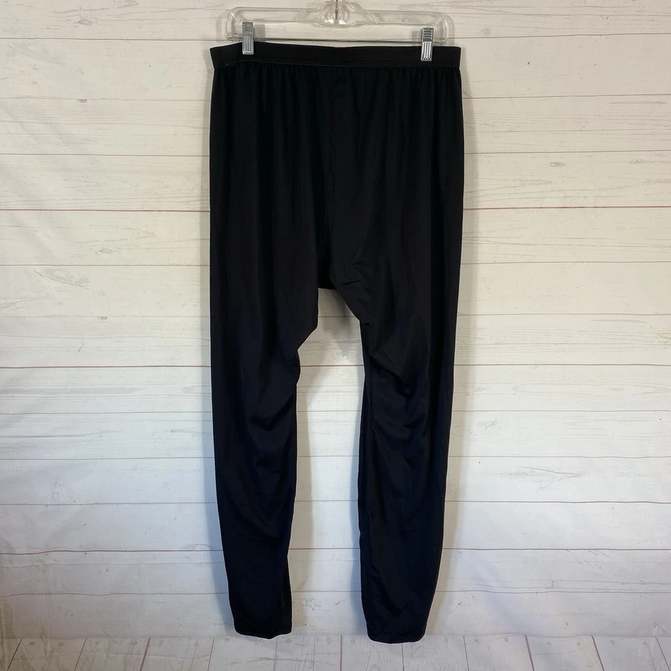 Calça Masculina Militar Polartec Camada 1 Peso de Seda Camada Base Extra Grande Preta Puxada - Imagem 3 de 4