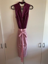 Damen Dirndl Kleid Gr. 34  weinrot/rose