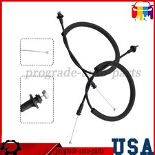Pair Rear Lh Rh Door Latch Cable For 1998-2002 Dodge Ram 1500 2500 3500 Quad Cab