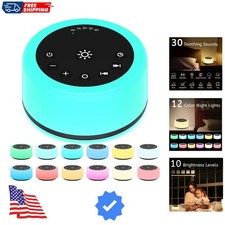 Soother Sleep Sound Machine Night Light White Noise Machine with 30 Soothing ...