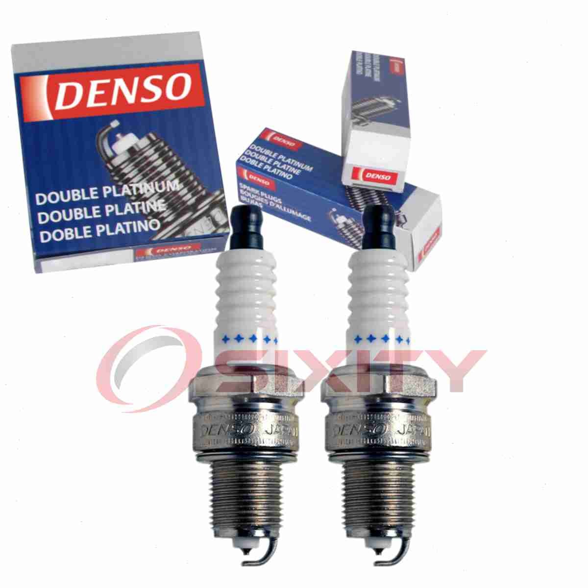 2 pc DENSO 3004 Spark Plugs for P16R MS851301 MS851237 JLM9663 JLM9661 ap