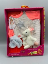 Our Generation Unicorn Wishes Pajamas Slipper Socks  Plush Outfit for 18" Dolls