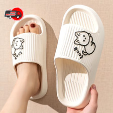 Summer Bear Cartoon Slippers Non-Slip Platform Indoor Outdoor Beach Slides