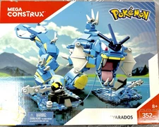 RARE Pokémon Mega Construx Gyarados New Unopened #DYF14 352 pcs Retired Set