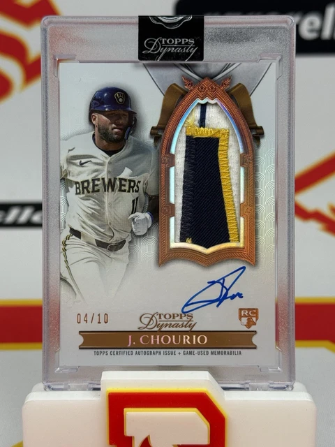 2024 Topps Dynasty Jackson Chourio RC RPA /10 Rookie Patch Auto Sp
