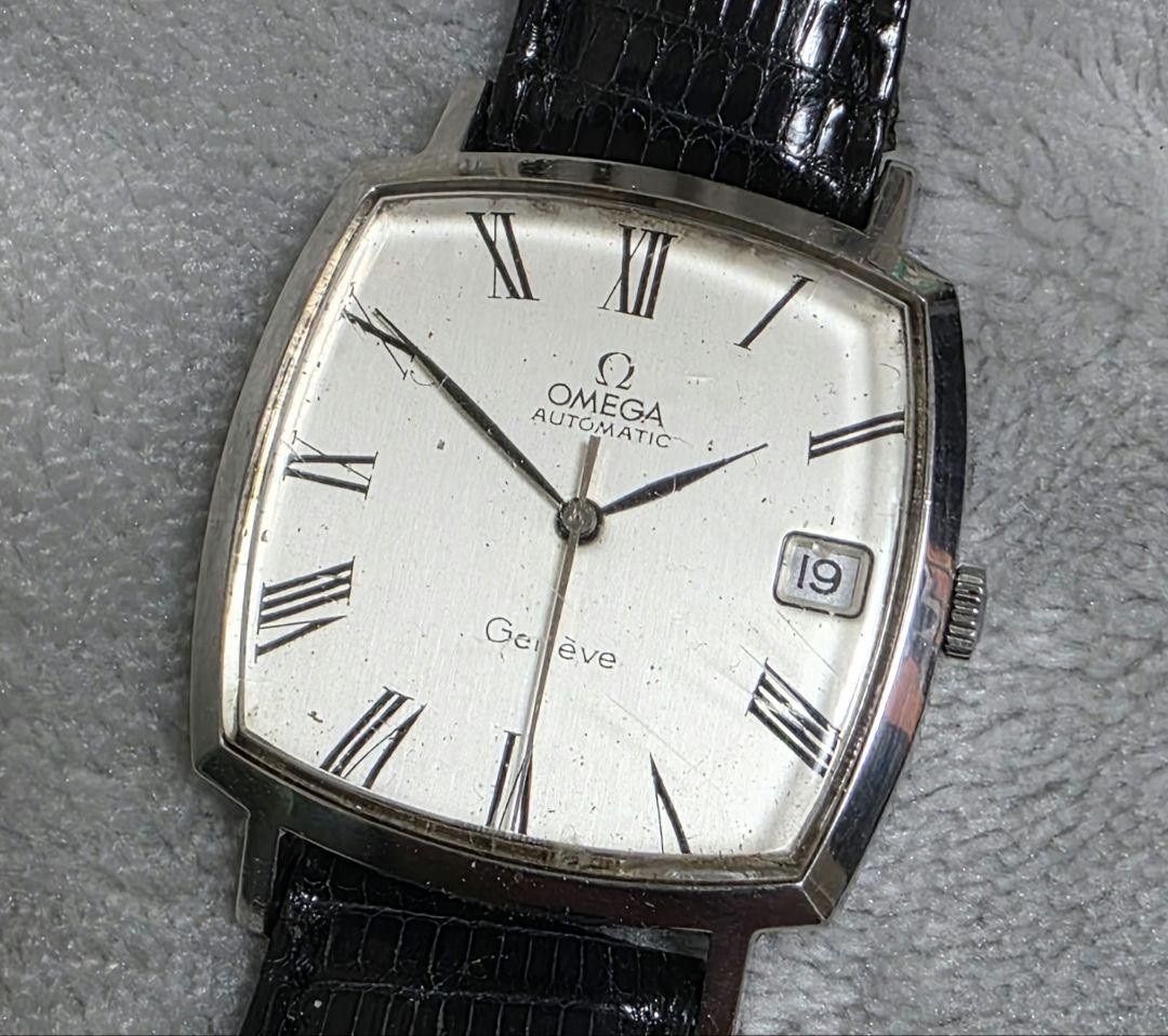 時計 Omega Geneve Date Silver AT REF NO.582 時計 Omega Geneve Date Silver AT REF NO.582 Omega Geneve