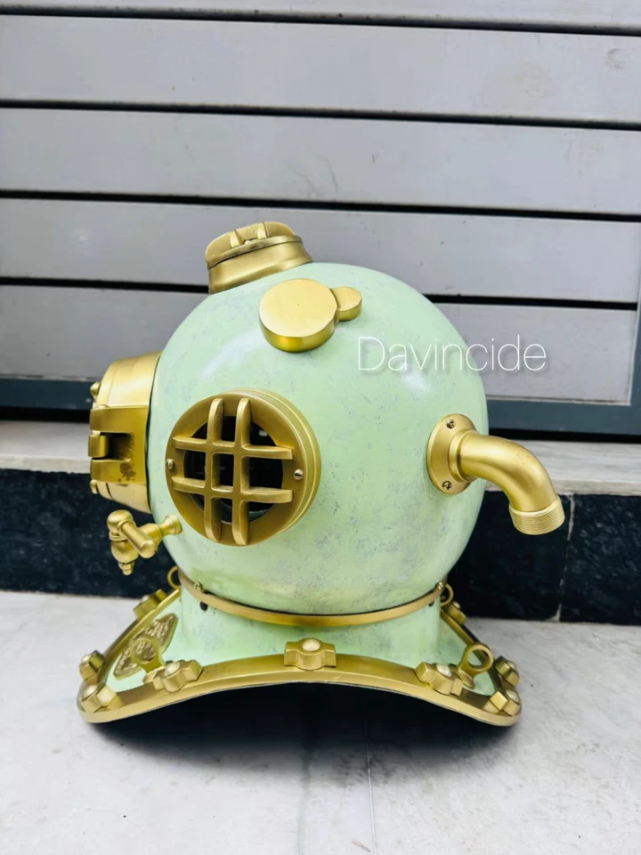 Diving Helmet US Mark V Diving Helmet Historical Deep Sea Diving Gear Scuba Gift Foto 4 de 4