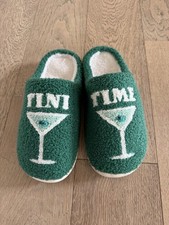 Indoor / Outdoor Slippers - Martini "Tini Time" - Green M/L