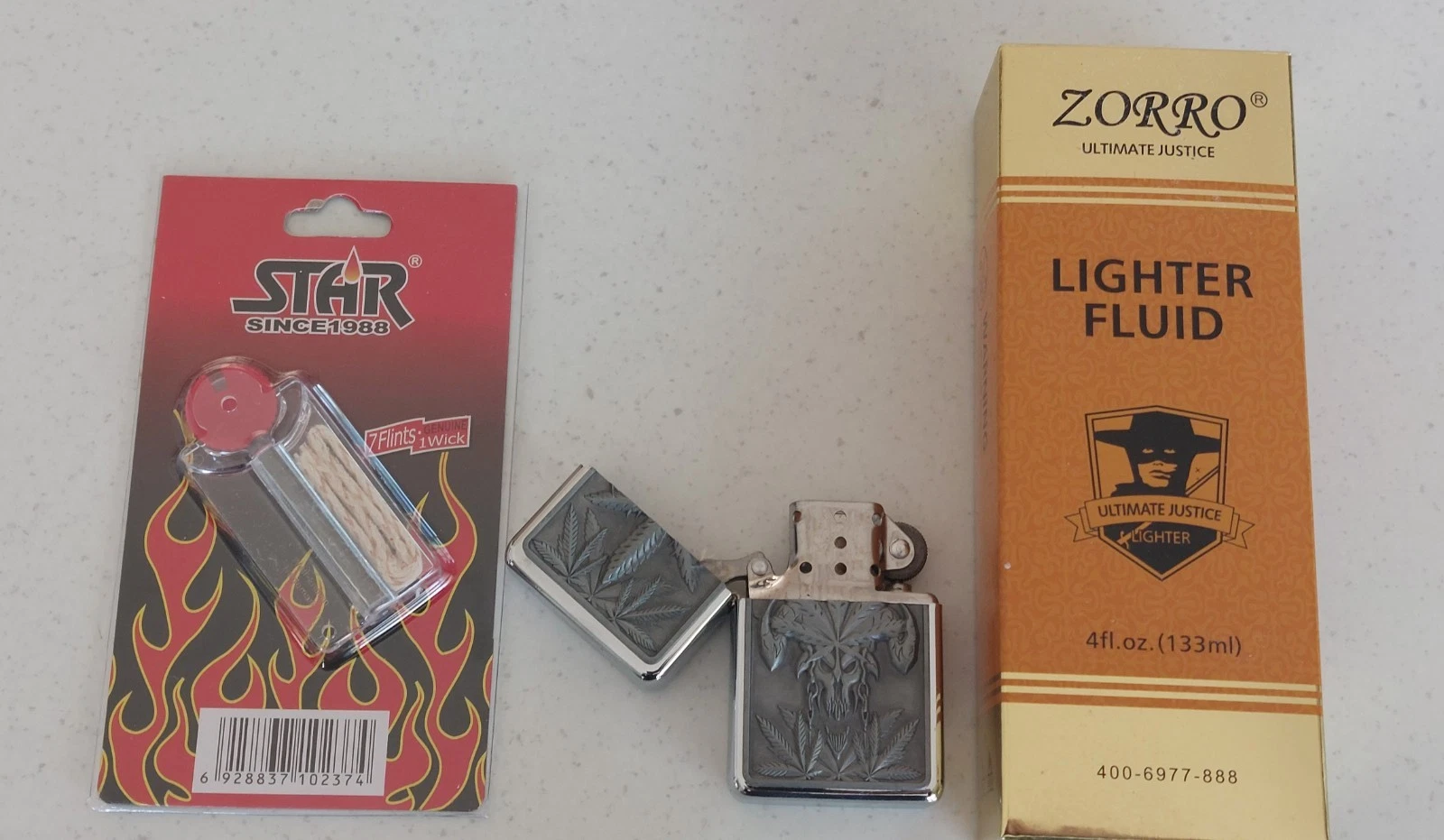 Dragon leaf Oil Lighter With Accessories collectable with kit flints wick Fluid - Picture 1 of 1