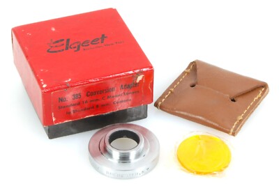 Standard 16mm C Mount Lens to Standard 8mm & Orange Filter