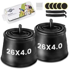 26x4 Fat Bike Inner Tube - 2-Pack Electric Fat Tire Tubes AV 32mm Schrader Va...