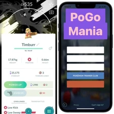 Shiny Timburr✨Go Tour Unova Special Background✨mini PTC 20k✨