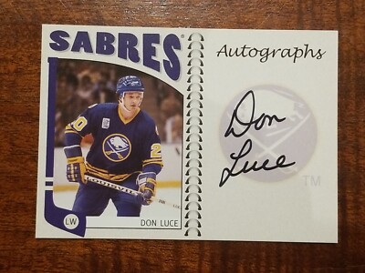 2004-05 ITG Franchises US East Autographs #A-DLU Don Luce AUTO Buffalo Sabres