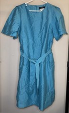 Weekend Max Mara Turquoise Belted Catullo Dress - Size 10