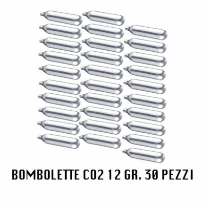30 x bombolette co2 12 grammi softair aria compressa fialette co2