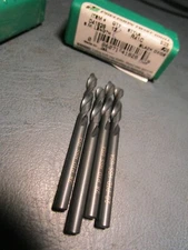 (4) #28 HSS 135° Steam Tempered Finish Screw Machine Drill