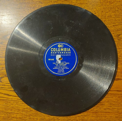 78 rpm Columbia MM 646 17473-D Nelson Eddy Gospel Spiritual Record - Picture 4 of 4