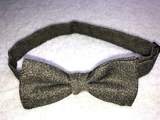 MENS ADJUSTABLE BOW TIE GOLD TONE NWOT