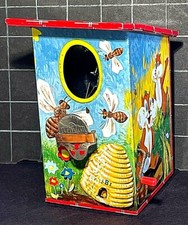 Lorenz Bolz Zirndorf LBZ Tin Mechanical Coin Stealing Bird House German Bank