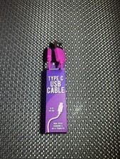 TYPE C USB HIGH-SPEED CHARGING  DATA TRANSFER 39-INCH CABLE PINK