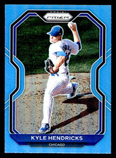 2021 Panini Prizm Kyle Hendricks Carolina Blue Prizm #97 - Chicago Cubs