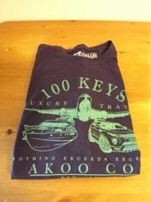 AKOO BRAND TEE SHIRT SZ 4XL NAVY BLUE A.K.O.O.