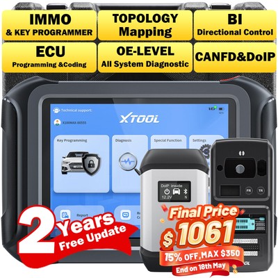 XTOOL X100 MAX Car Key Programming Coding Diagnostic Scanner IMMO ECU Programmer