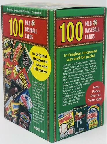 BASEBALL BLASTER BOX W/ 100 CARDS UPPER DECK SCORE TOPPS FLEER