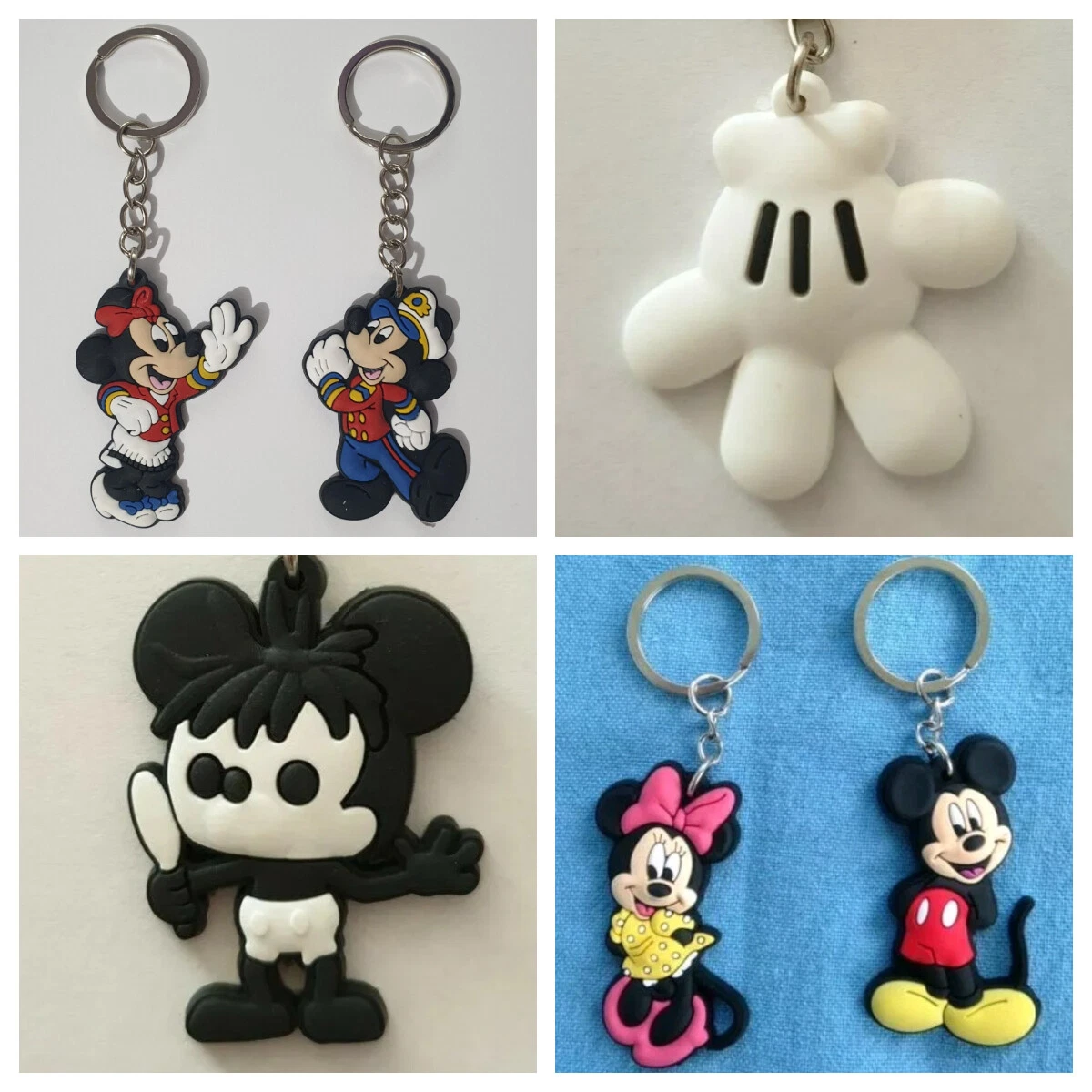 Mickey Mouse Minnie Mouse Keyring Key Rings Bag Tags eBay