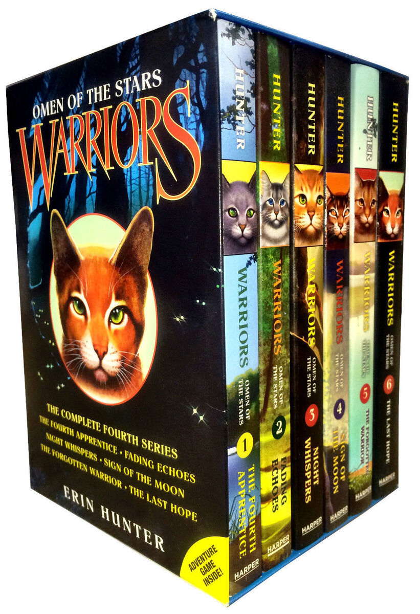 Warrior Cats Series 2 The New Prophecy by Erin Hunter 6 Books Set Midnight,  Moon