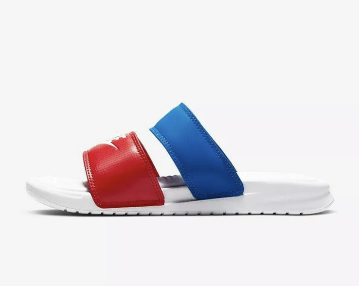 nike benassi duo ultra slide blue