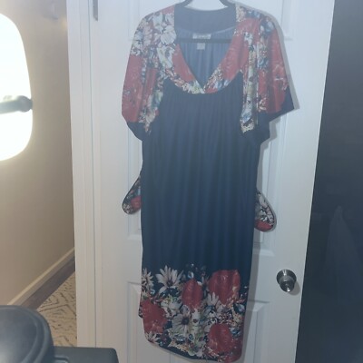Anthony Richard s 100% Polyester 2X Muumuu House Dress With Pockets