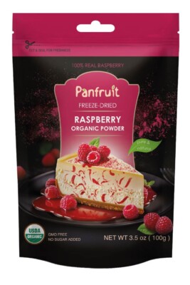 Organic Raspberry Powder 3.5 oz | No Added Sugar | Smoothies | Baking | 1 4 Pack