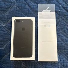 Apple iPhone 7 Plus Black 128GB BOX ONLY With Stickers Only