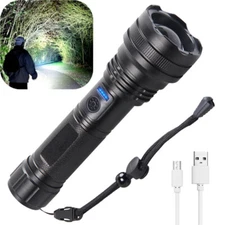 Rechargeable Flashlight Super Bright Waterproof Flash Light Handheld Torch