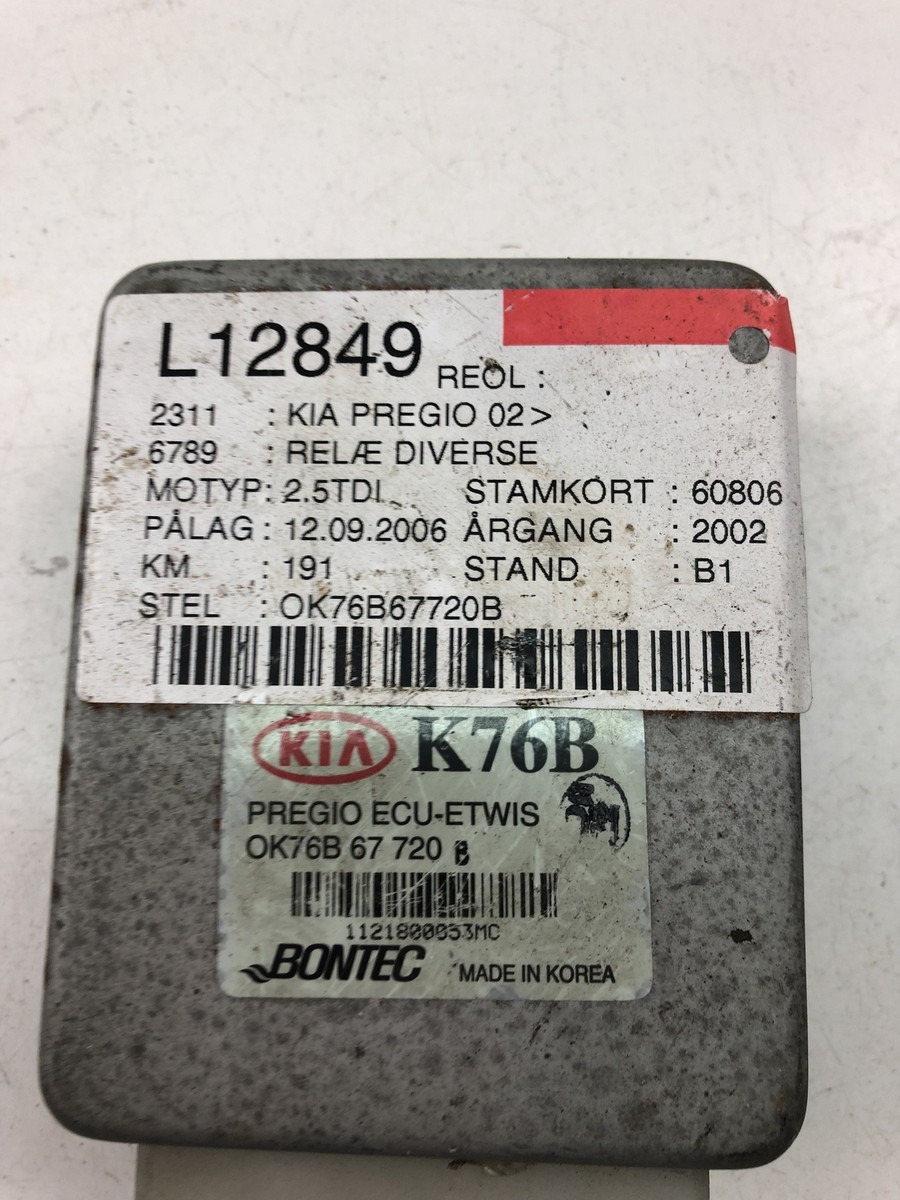 UK328 KIA PREGIO 2002 Control Unit 0K76B67720B | eBay