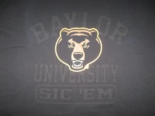 BAYLOR UNIVERSITY BEARS Sic 'Em graphic T Shirt Men's XL ncaa TEXAS FOOTBALL