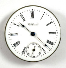 Vintage Waltham Seaside 0s 7J Hunting Pocket Watch Movement lot.wz