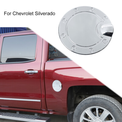 Chrome Fuel Filler Door Cover For Chevy Silverado & GMC Sierra 2014-2018 - No Drill