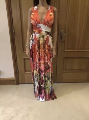 chinese dress ladies Buy Endless Blu - Embroidered Floral Lace Maxi Dress Online
