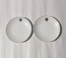 VINTAGE WESTERN AIRLINES 1926 SHIELD ABCO TABLEWARE PLATE LOT / SET (2) 5.5"