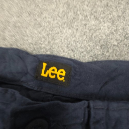 Lee Shorts Mens 32 Blue Cargo Outdoor Hiking Casual walking flat pocket Size 32 - Picture 2 of 10