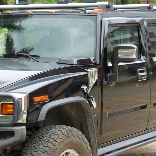 Fits For HUMMER H2 FRONT HOOD & SIDE AIR INTAKE VENT COVERS CHROME 2003-2009 US - Picture 12 of 24