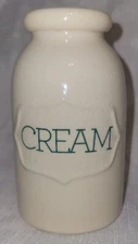 Threshold Individual Creamer Ceramic Stoneware Off White Soft Plastic Lid 4.5" 