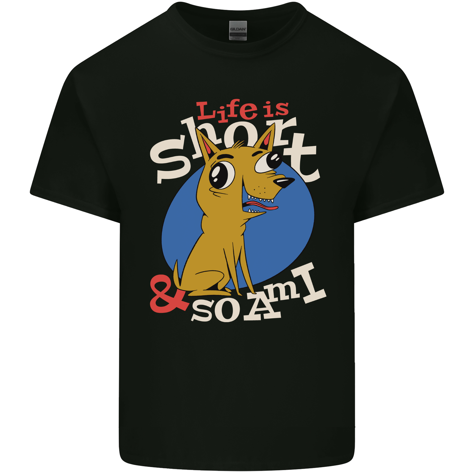 Life is Short Chihuahua Dog Mens Cotton T-Shirt Tee Top