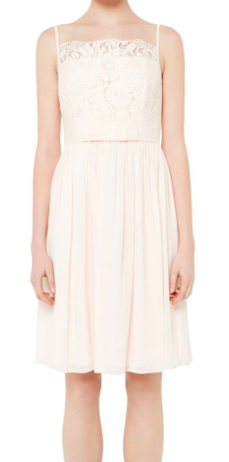 baby pink skater dress