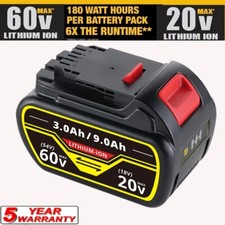 New Battery FOR DEWALT DCB606 FLEX-VOLT 20V/60V 9.0Ah Lithium-Ion DCB609-2 TOOLS
