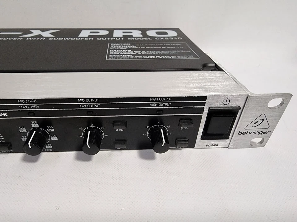 Behringer SUPER X PRO CX2310 Crossover Estéreo 2 Vías Monoaural 3 Vías Foto 3 de 4